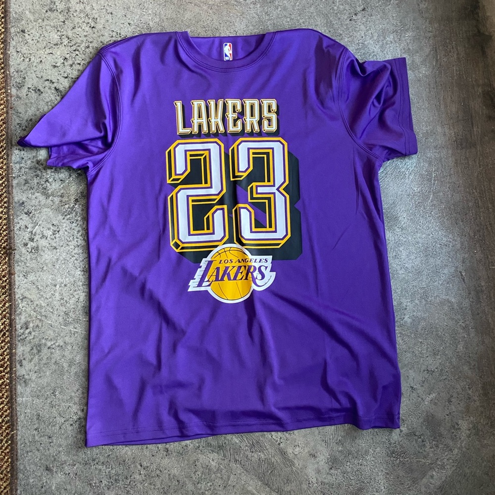 Lebron James LA Lakers jersey style tee